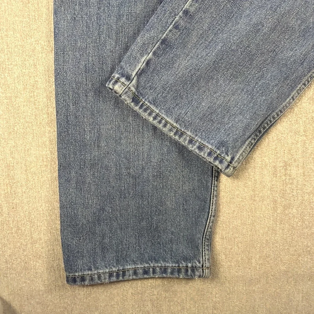 Levis 505 Jeans Mens 34x32 Denim Regular Fit Straight Leg Medium‎ Wash Stretch